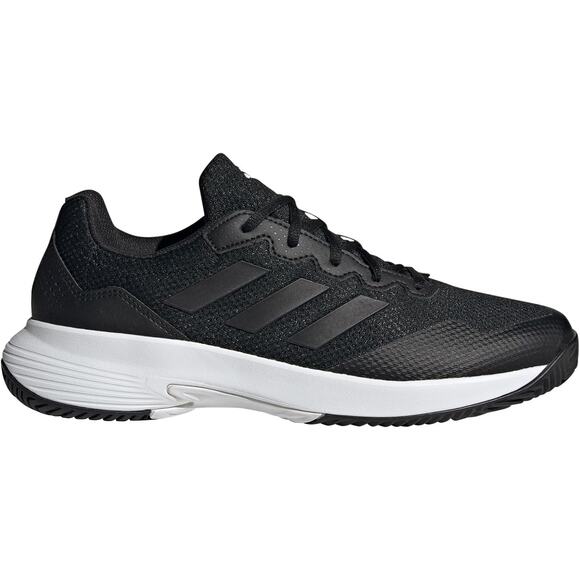 NWT adidas Men\'s Gamecourt 2.0 Tennis Sneaker, Black/Black/Grey, 14 main image 4